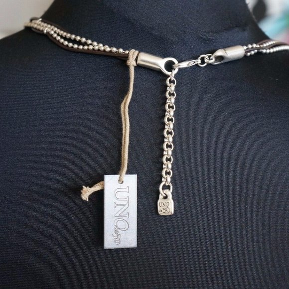 NWT Aqua Crystal Long CLASICOS Necklace RETIRED - Picture 6 of 8